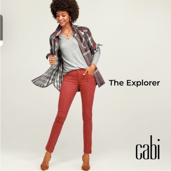 Cabi - The Explorer Pants -Size 6 - LIKE NEW!!! Color - Copper (Rust, Orange) - Picture 1 of 15
